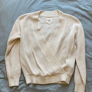 Billabong wrap sweater cream size small